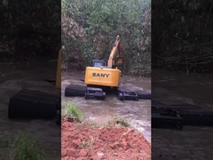 Pontoon terapung untuk excavator amfibi SY375H Q355b