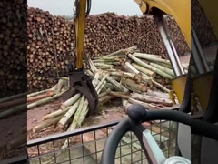 Excavator Grapple Bucket Hydraulic Wood Grapple 360 Log Grab And Stone Excavator Berputar Grapple