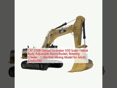 CAT 5110B Excavator Diecast Scale 1/50 - Badan logam, Boom/Bucket yang dapat disesuaikan, Rotating Crawler - Model Pertambangan Koleksi untuk Dewasa (DM85098)