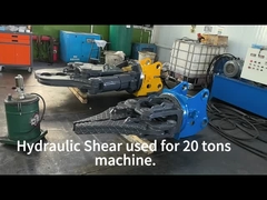 Sesuaikan Hydraulic Shear 08A Untuk 10-15Ton Excavator Beton Pemotongan Pipeline