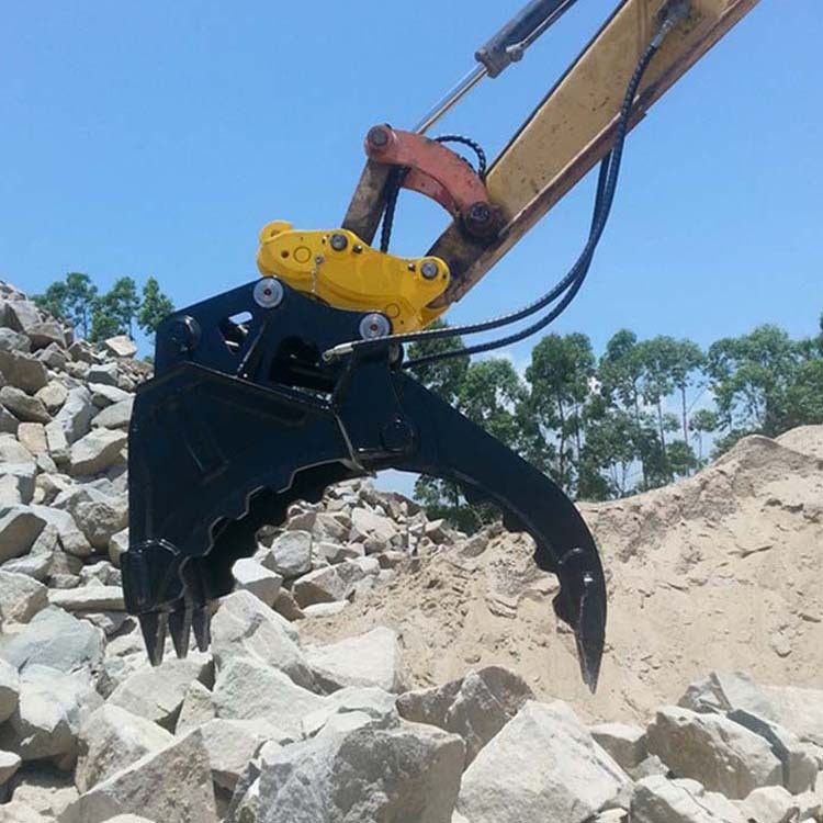 Pemuatan Pengungkapan Excavator Bucket Thumb Clamp Mekanis Mini Big Bucket Thumb Digunakan Untuk DH55