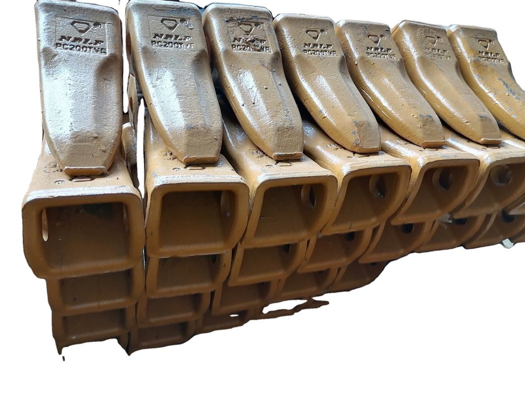 Bagian ember excavator palsu Gigi dan adaptor untuk EX100-2 Max Jaw Pembukaan 500