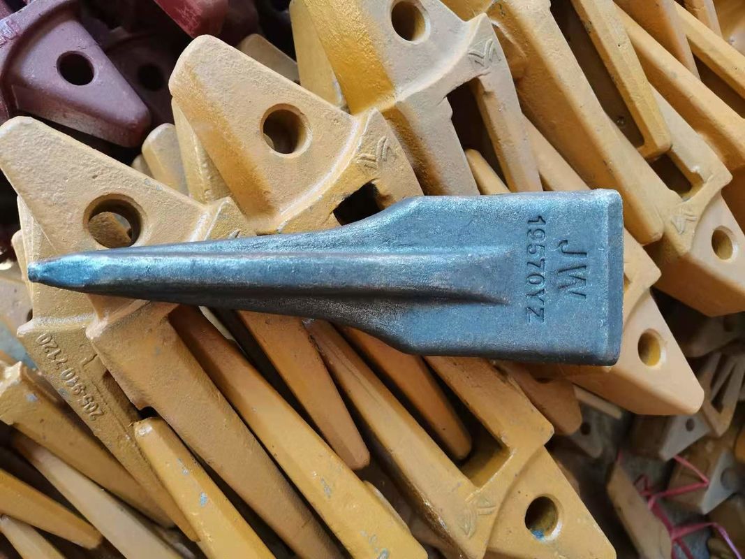 Bagian ember excavator palsu Gigi dan adaptor untuk EX100-2 Max Jaw Pembukaan 500