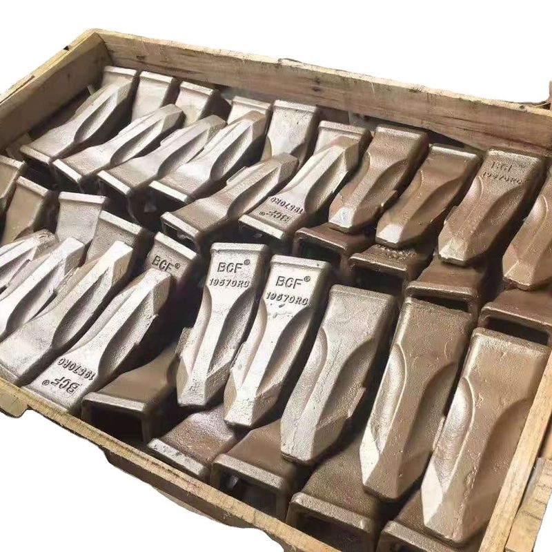 2.5cm Tinggi paduan baja Excavator Bucket Teeth kaku Dipalsukan Bucket Teeth