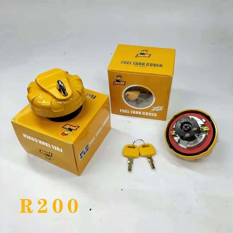 Penutup tangki bahan bakar excavator kuning 7X-7700 349-7059 3497059 7X7700 Cap bahan bakar