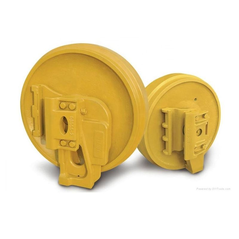 Bagian-bagian excavator dozer front idler 6t-2614 bulldozer pengatur roller idler depan t200 d3g d4d d6 d6h d8r d11n d65 320d 32