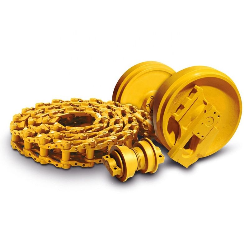 Bagian-bagian excavator dozer front idler 6t-2614 bulldozer pengatur roller idler depan t200 d3g d4d d6 d6h d8r d11n d65 320d 32