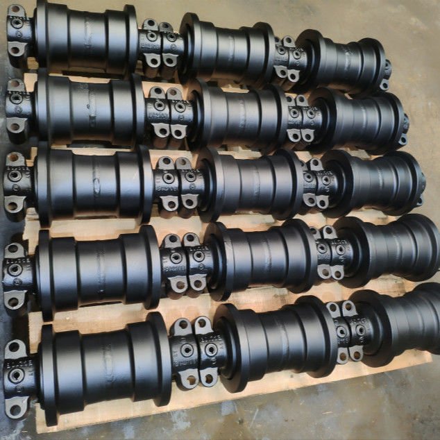 Suku cadang ekskavator di bawah sasis track roller sprocket idler roller atas Track roller bawah