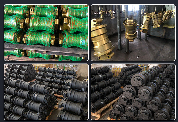 Traktor Dozzer Excavator Chassis Bagian Track Top Roller Bottom Roller Untuk PC100