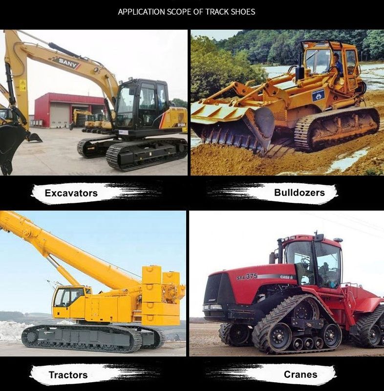 Karet berkualitas tinggi Crawler Excav Track Pad Karet/Board Polyurethane Grousers Sepatu untuk Bagian Undercarriage Excavator