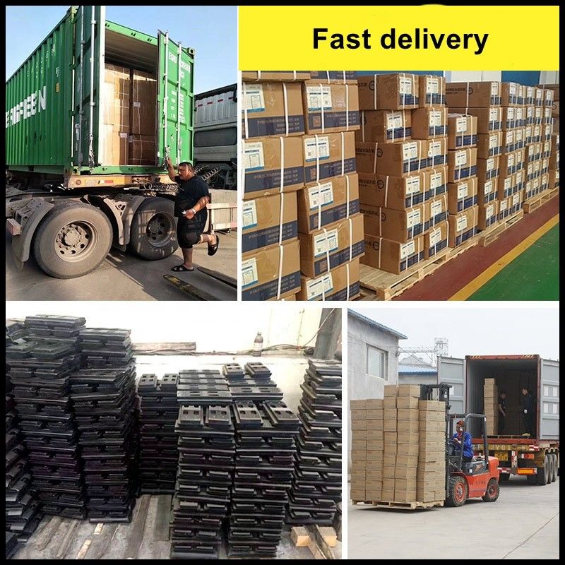 Karet berkualitas tinggi Crawler Excav Track Pad Karet/Board Polyurethane Grousers Sepatu untuk Bagian Undercarriage Excavator