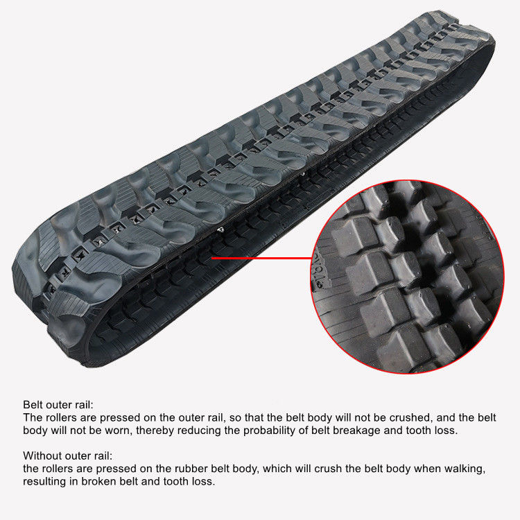 Bagian excavator kualitas khusus murah sistem jalur karet 180x60x37 jalur karet kecil excavator