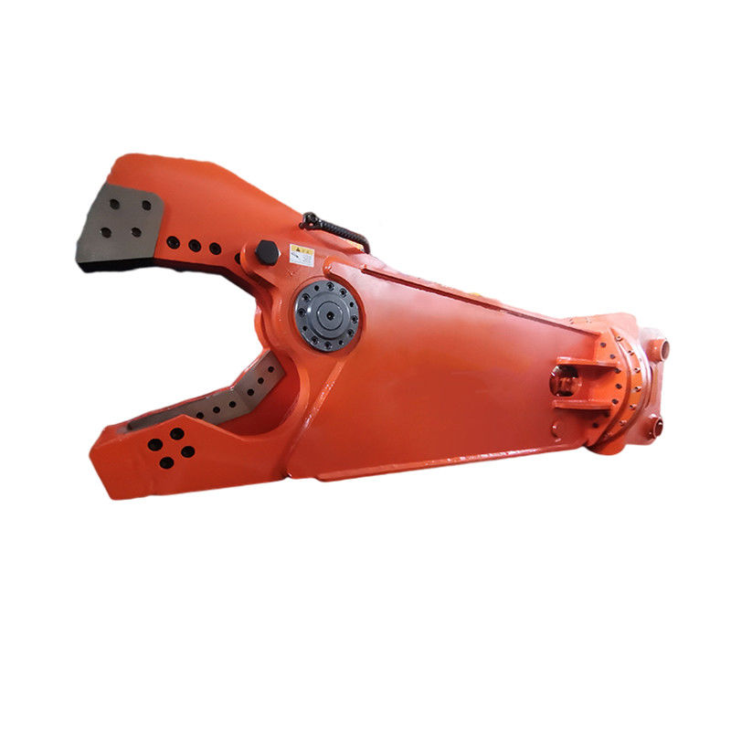 Bangunan limbah baja logam Scrap Mesin penggunting baja Hydraulic Rotating Olecranon Shear Untuk Excavator