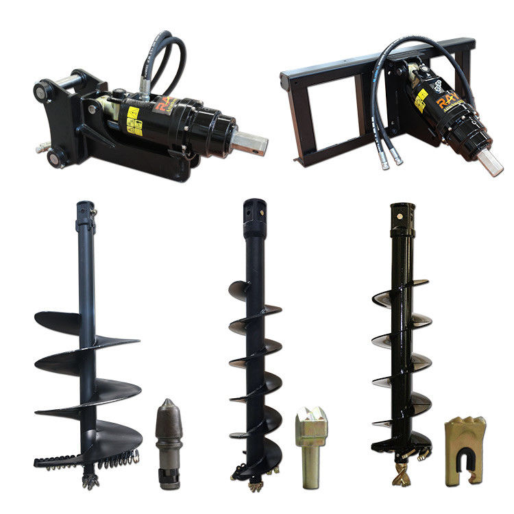 Pengeboran Pengeboran tanah untuk Excavator Skid Steer Backhoe Loader Crane