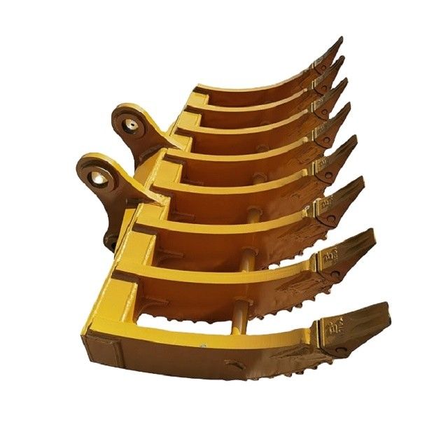 Pabrik Excavator Land Clearing Rakes 1 - 100 Ton Excavator Stick Rake Q345 / NM400