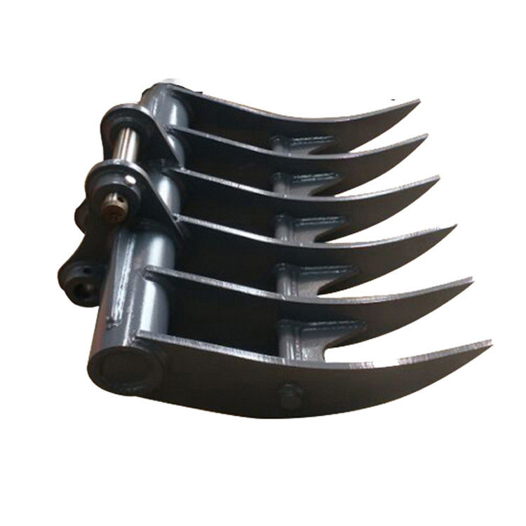 Pabrik Excavator Land Clearing Rakes 1 - 100 Ton Excavator Stick Rake Q345 / NM400