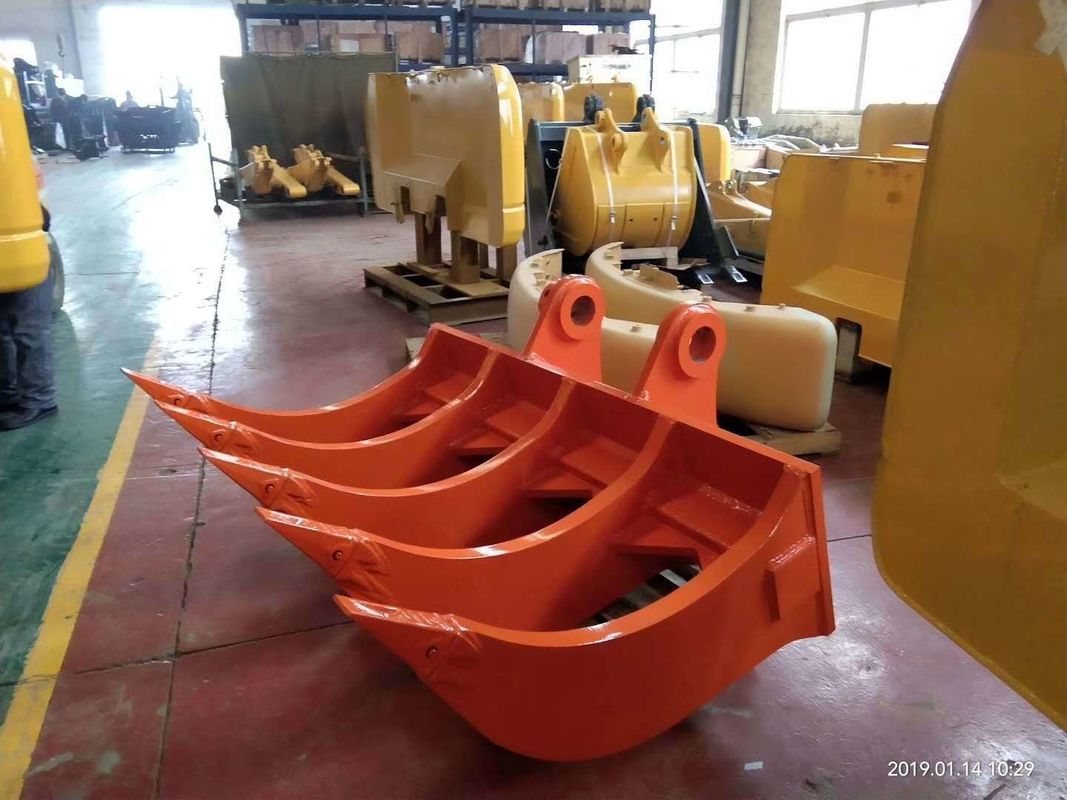 Perlengkapan Excavator yang dapat disesuaikan Tanah yang bisa digarap Harrow Bucket Multitooth Rake Bucket For Excavato