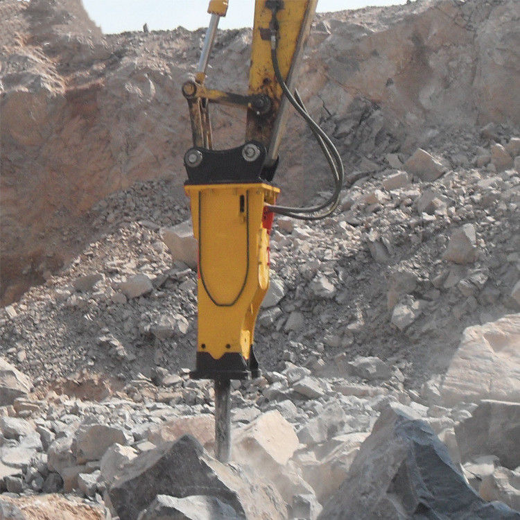 Bangunan Excavator Beton Penghancuran Batu Hammer Breaker Penghancuran Drillbit Hyundai Hydraulic Hammer