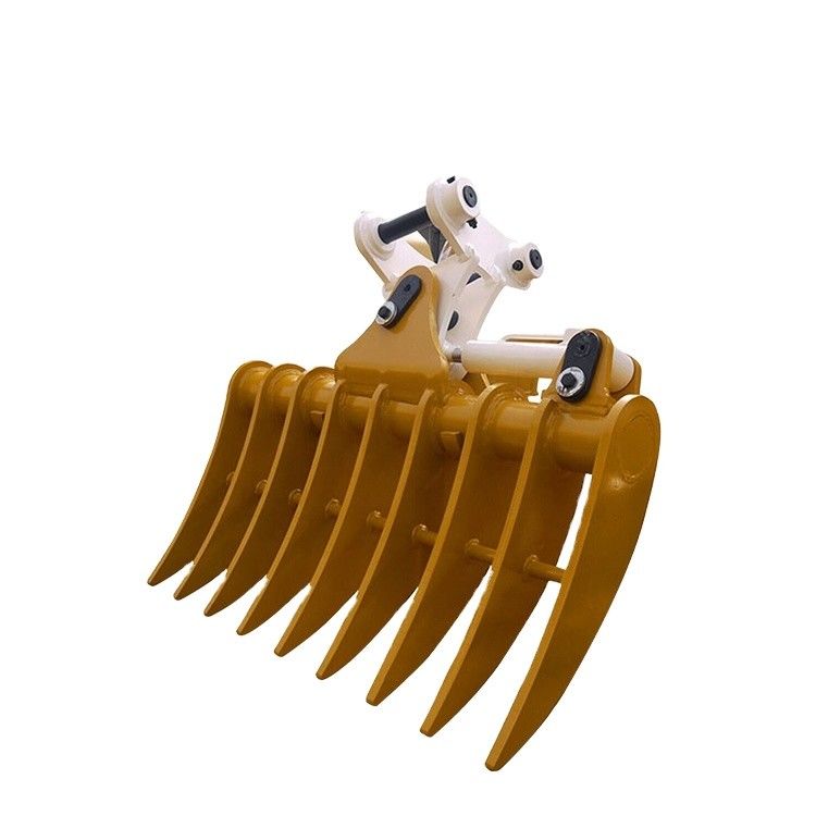 Disesuaikan Excavator Rake Bucket Tilting Rake Bucket untuk setiap model Excavator Attachment
