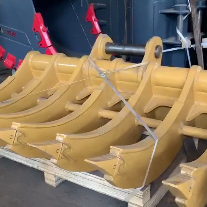 Disesuaikan Excavator Rake Bucket Tilting Rake Bucket untuk setiap model Excavator Attachment