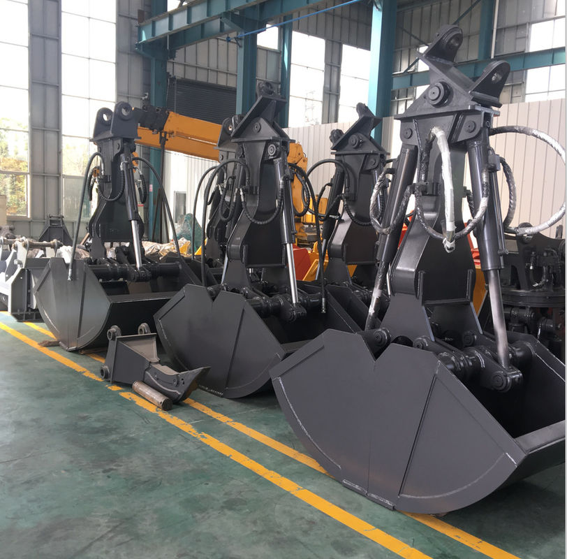 Bangunan Excavator Rock Bucket Crane Clamshell Bucket Q345B Q690B MN 0,5 -1,5M3