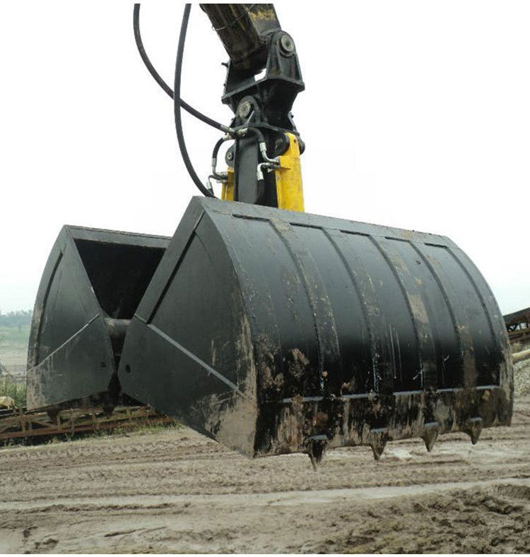 Rotating Excavator Rock Bucket Clamshell Bucket Grab Untuk Pc200 Zx200 Ex210 Pc300