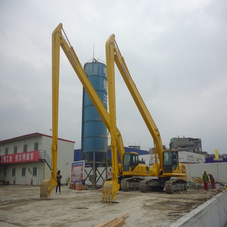 Disesuaikan Dua-bagian Tiga-bagian 12-45 Meter Excavator Extended Arm Backhoe Arm Long Boom And Cylinder Excavator