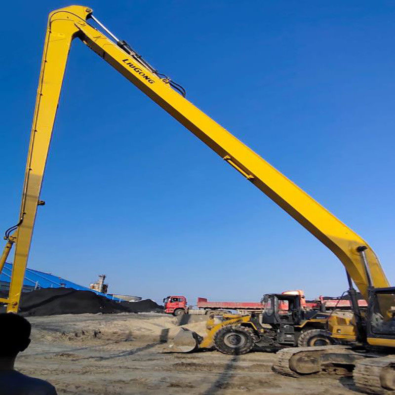 Disesuaikan Tiga Bagian Boom Demolition Arm Extension Boom T Telescopic Long Reach Arm Bucket Digunakan Untuk Excavator