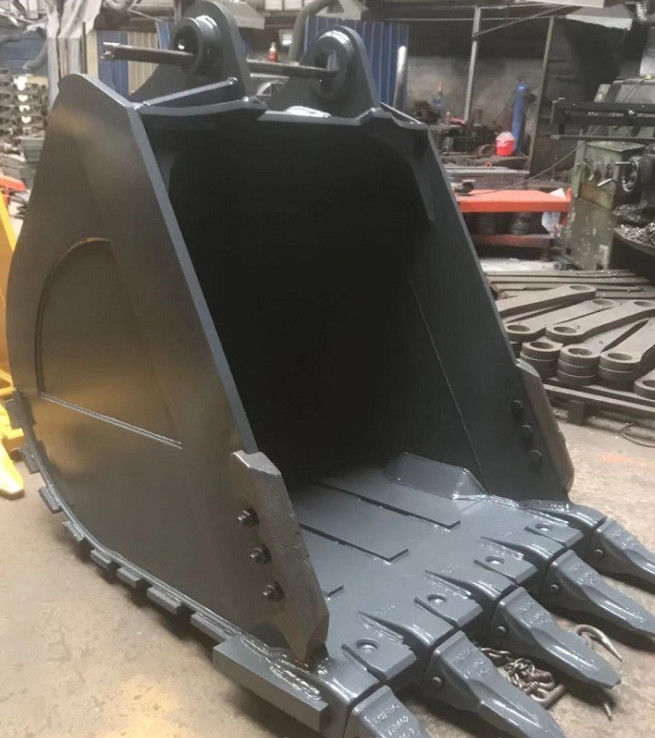Excavator Heavy Duty Rock Digging Bucket Q355B Untuk 20T - 100T Excavator Backhoe