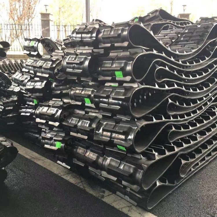 Harga rendah Kualitas tinggi ketahanan haus berat kekuatan mesin excavator bagian 400x72.5Wx76 crawler karet jalur