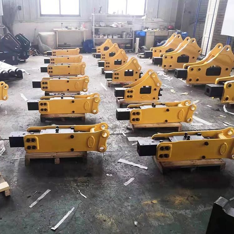 Penghancur Excavator Hydraulic Piling Hammer 75Mm Break Stone Hammer Chisel yang digunakan untuk excavator