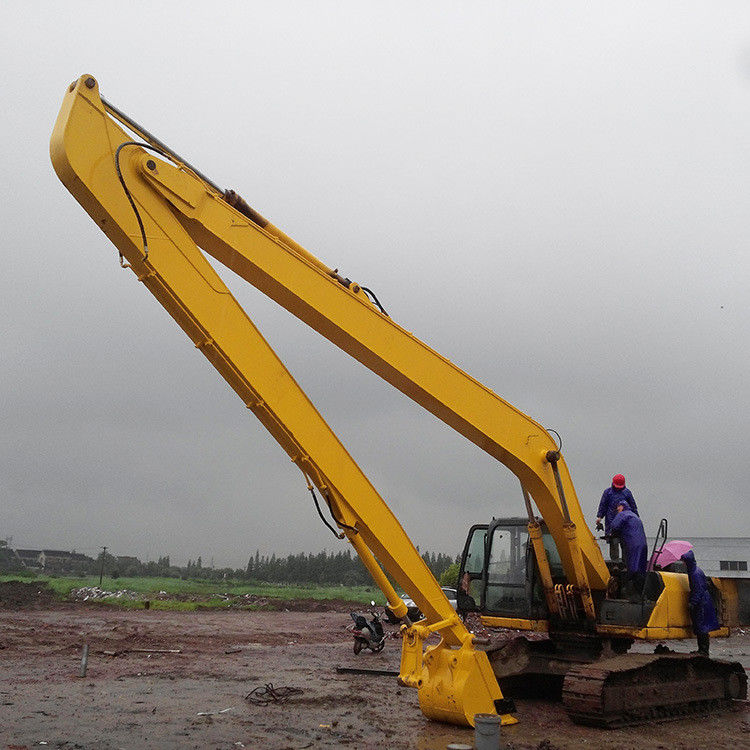 Penggali yang dapat disesuaikan Boom jangkauan panjang Layanan 24 jam untuk dua - tahap Excavator Extension Boom