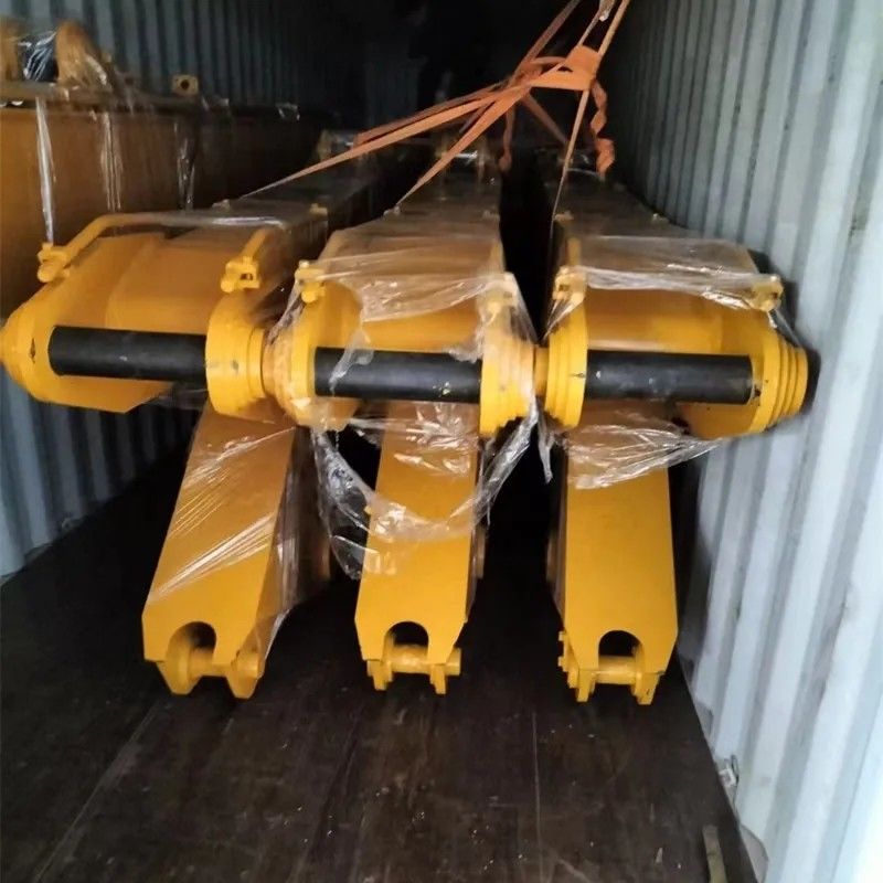 Penggali yang dapat disesuaikan Boom jangkauan panjang Layanan 24 jam untuk dua - tahap Excavator Extension Boom
