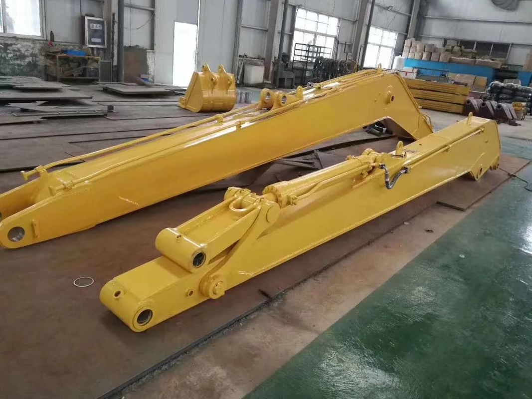 Penggali yang dapat disesuaikan Boom jangkauan panjang Layanan 24 jam untuk dua - tahap Excavator Extension Boom