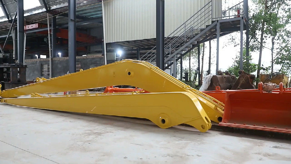 Sesuaikan Long Reach Boom Q355B Q690 Digger Boom Arm yang digunakan untuk PC200 PC300 Excavator