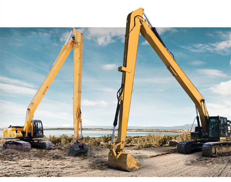 Sesuaikan Long Reach Boom Q355B Q690 Digger Boom Arm yang digunakan untuk PC200 PC300 Excavator