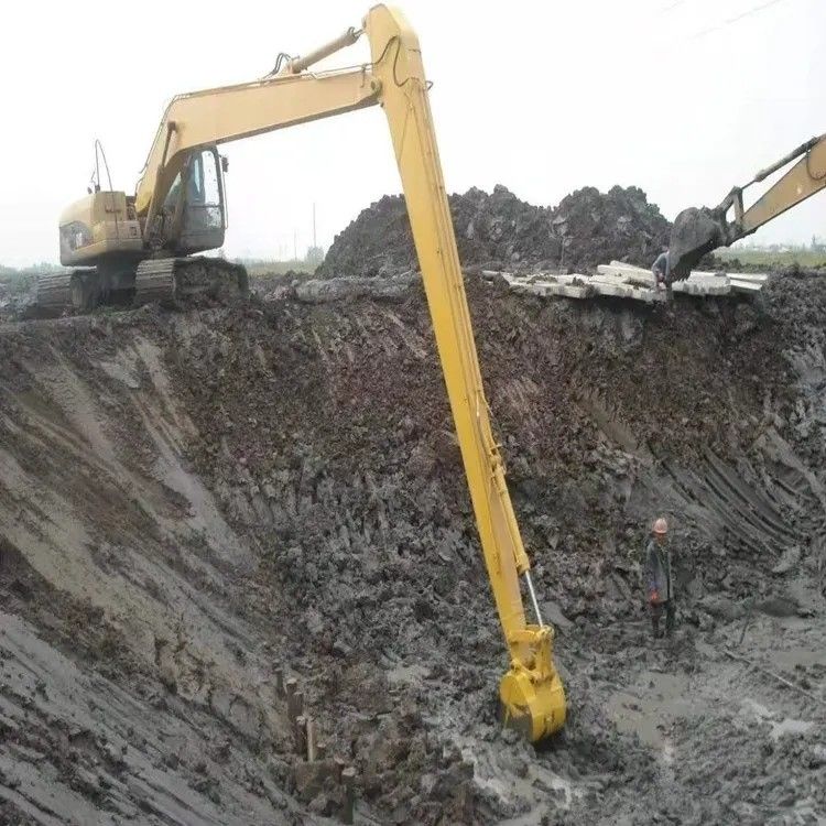 Cusomized Long Reach Boom Tunnel Arm Boom Q355B Digunakan Untuk Penggali 6-50 Ton