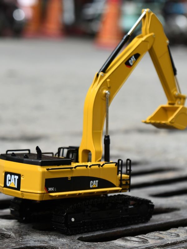 Carter CAT385C model excavator paduan logam teknik tanah simulasi asli ornamen mobil tangan