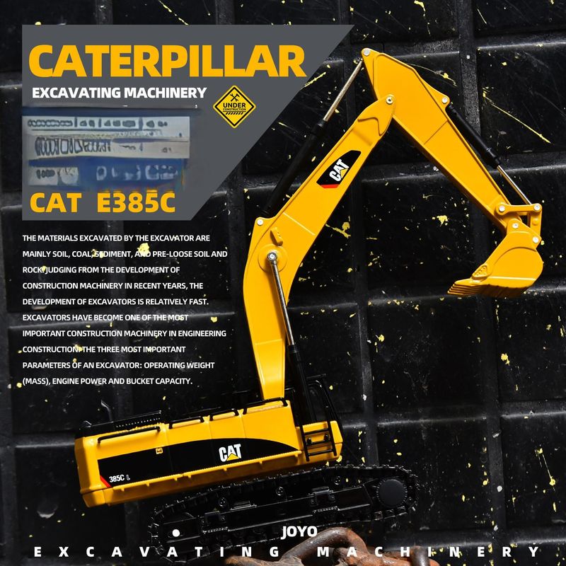 Carter CAT385C model excavator paduan logam teknik tanah simulasi asli ornamen mobil tangan