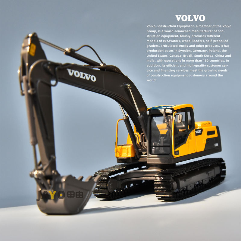 VOLVO Volvo EC220DL model excavator paduan asli simulasi kendaraan teknik ornamen excavator