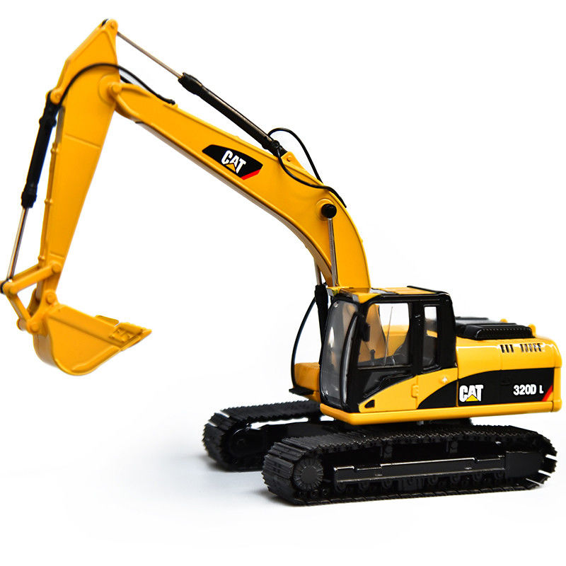 Carter CAT320DL excavator model asli paduan simulasi teknik kendaraan dekorasi handpiece koleksi ornamen
