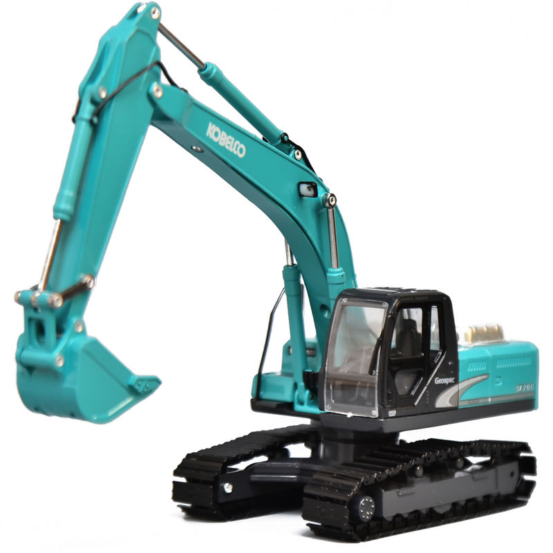 Model excavator KOBELCO asli simulasi logam paduan mobil Shinko SK200 dekorasi non-mainan