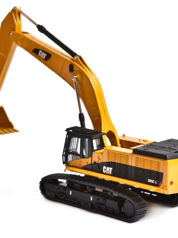 DM Carter CAT385C model excavator paduan mesin teknik simulasi mobil hiasan logam