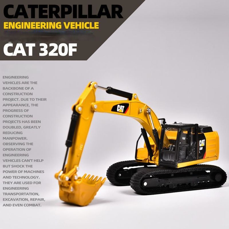 Premium Alloy Hydraulic Excavator Model Replika Mainan untuk Usia 14 dan Ke atas Koleksi Hadiah