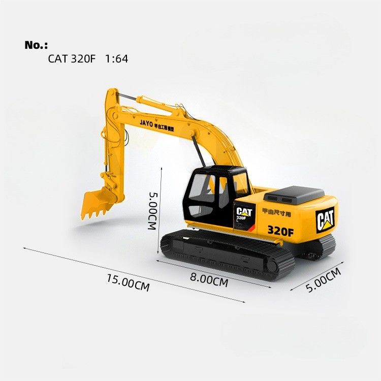 Premium Alloy Hydraulic Excavator Model Replika Mainan untuk Usia 14 dan Ke atas Koleksi Hadiah