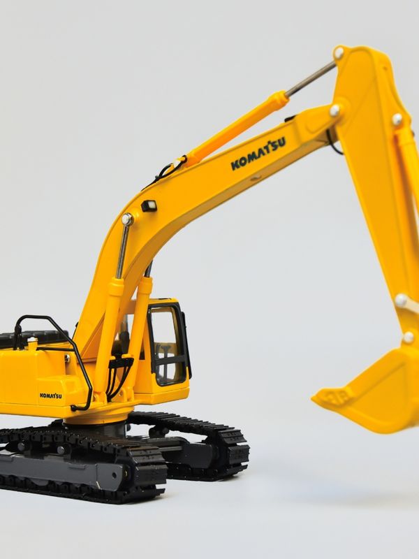 Komatsu PC200 Excavator 1/43 Scale Diecast Metal Model Koleksi Pintu Pembukaan