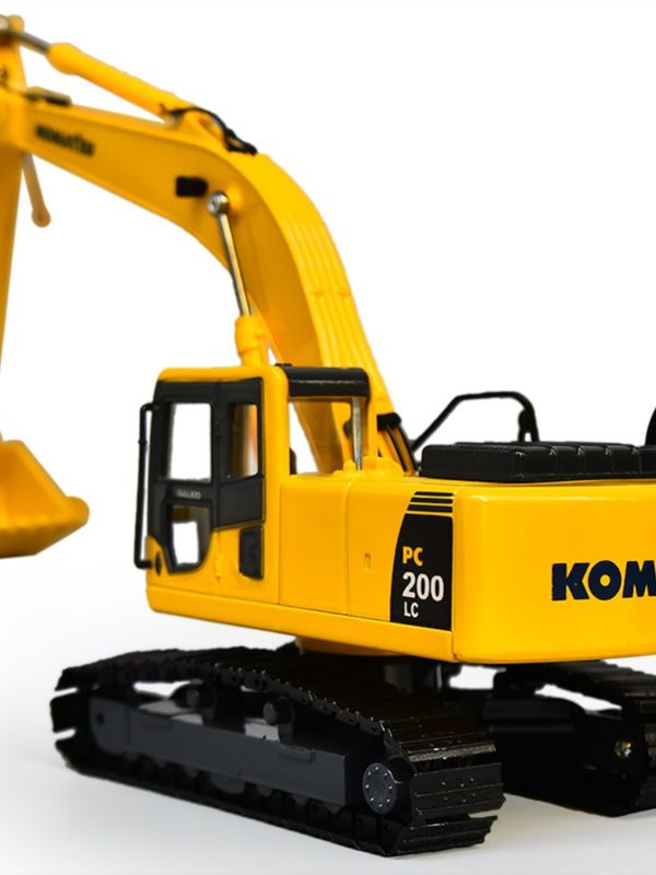 Komatsu PC200 Excavator 1/43 Scale Diecast Metal Model Koleksi Pintu Pembukaan