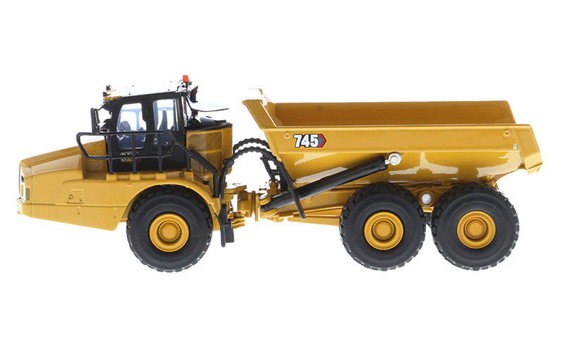 CAT 745 Truk Dump Articulated Diecast 1:64 Scale Model Alloy Peralatan Berat Koleksi