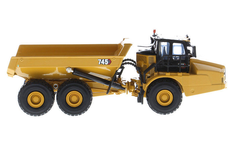 CAT 745 Truk Dump Articulated Diecast 1:64 Scale Model Alloy Peralatan Berat Koleksi