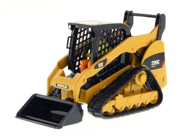Cat 299C yang sangat rinci Compact Track Loader Alloy Diecast Model 1/32 Skala 85226